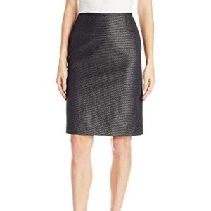 Calvin Klein Shorts - Calvin K. Petites MetallicPatterned Straight Skirt Calvin Klein Shorts - Calvin K. Petites MetallicPatterned Straight Skirt